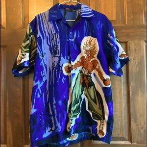 VINTAGE ANIME button up shirt. MENS SMALL